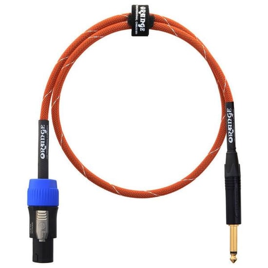 Orange Speaker Cable (3', Jack to Speakon)