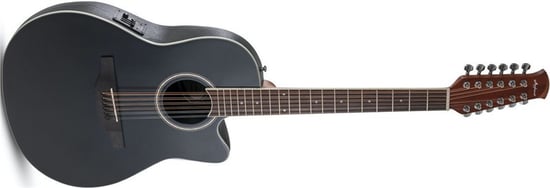 Ovation AB2412II Applause Mid 12-String Electro Acoustic, Black Satin
