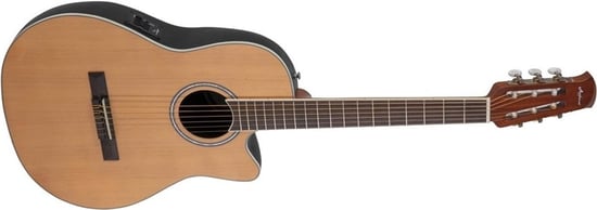 Ovation AB24CC Applause Nylon Mid Electro Classical, Natural Satin