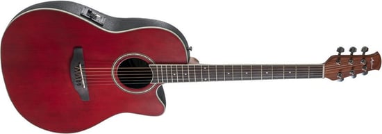 Ovation AB24II Applause Mid Electro Acoustic, Ruby Red Satin