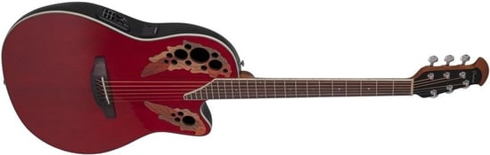 Ovation CE48 Celebrity Super Shallow Electro Acoustic, Ruby Red