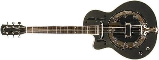 Ozark 3515EL Resonator Guitar Wooden Body, Left Handed Cutaway Electro