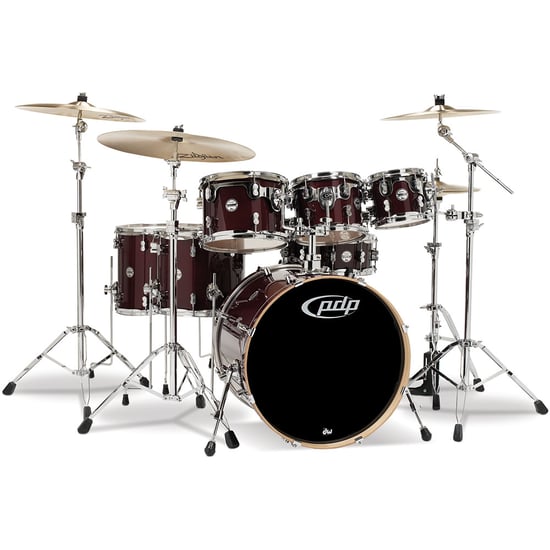 Pacific PDP CM7 Concept Maple 7 Piece Shell Pack (Transparent Cherry Lacquer) - Special Order