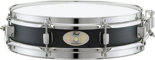 Pearl S1330B Steel Piccolo Snare Drum 13x3in, Black