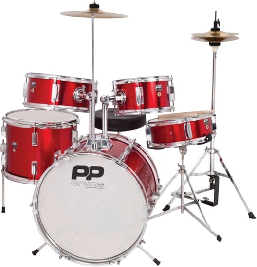 Performance Percussion PP200 Junior Drum Set (Red)
