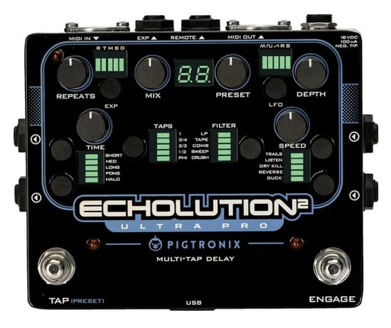 Pigtronix Echolution 2 Ultra Pro Delay Pedal