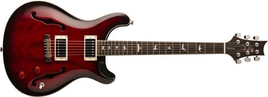 PRS SE Hollowbody Standard, Fire Red Burst