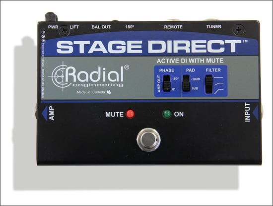 Radial StageDirect Active Muting DI Box
