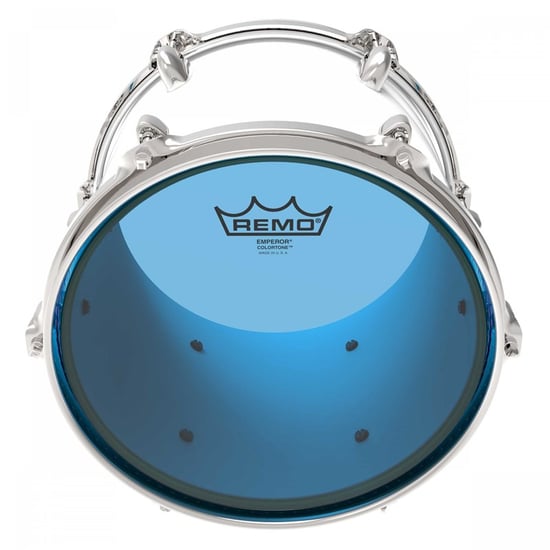 Remo Emperor Colortone Blue Drum Head, 12in