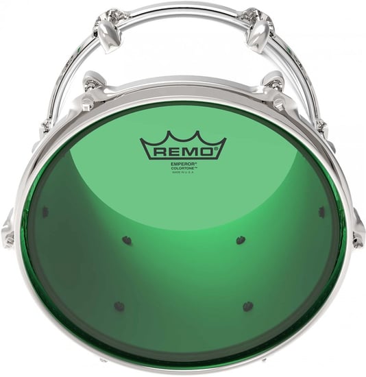 Remo Emperor Colortone Green Drum Head, 12in