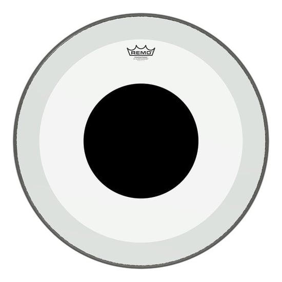 Remo Powerstroke 3 Clear Bass Drum Head with Black Dot, 22in