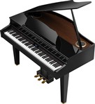 Roland GP-607 Digital Mini Grand Piano, Polished Ebony