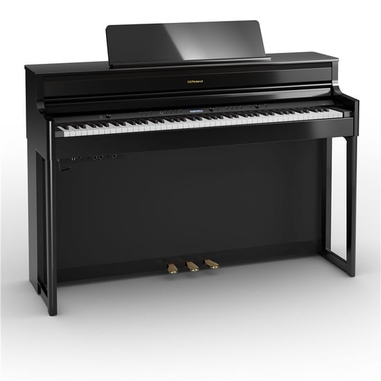 Roland HP-704 Digital Piano, Polished Ebony