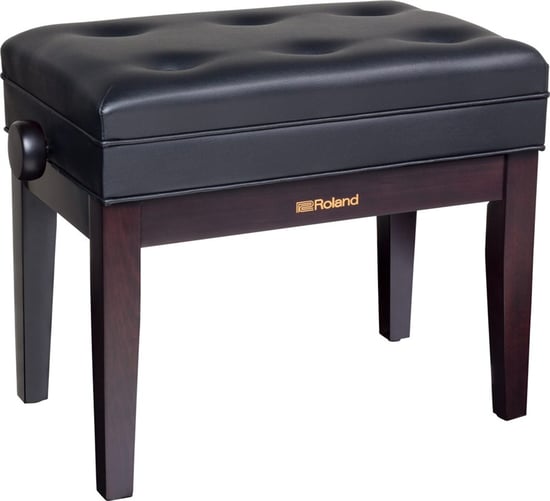 Roland RPB-400RW Piano Bench with Cushioned Seat, Rosewood