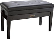 Roland RPB-D400PE Duet Piano Bench with Storage Compartment, Polished Ebony