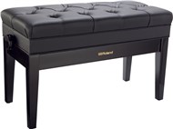 Roland RPB-D500PE Duet Piano Bench with Storage Compartment, Polished Ebony