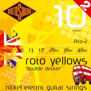 Rotosound Roto Yellows R10-2 Double Decker Twin Pack (10-46)