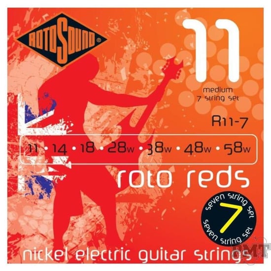 Rotosound R11-7 7 String Set Card Pack (Medium, 11-58)
