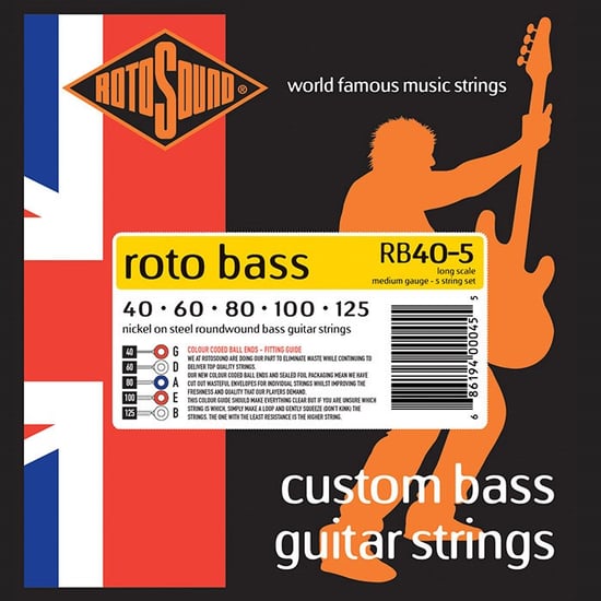 Rotosound RB40-5 Roto Bass, Long Scale, Medium, 40-125, B-Stock