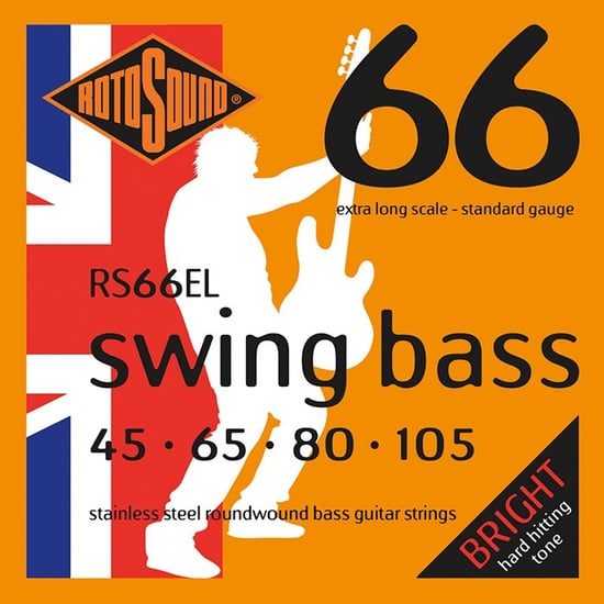 Rotosound RS66EL Swing Bass 66, Extra Long Scale, Standard, 45-105