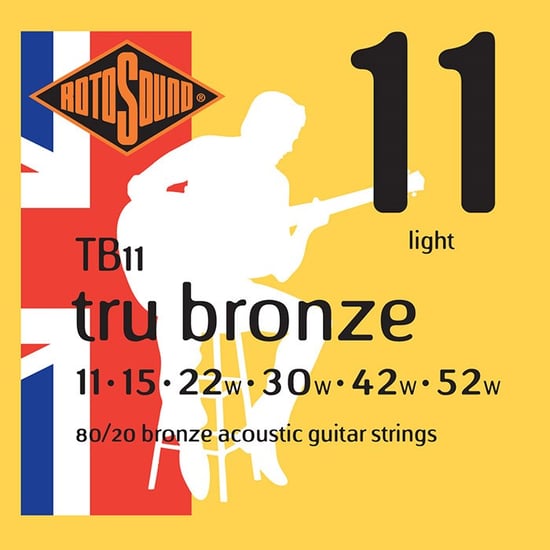 Rotosound TB11 Tru Bronze Acoustic, Light, 11-52