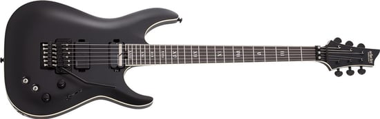 Schecter C-1 FR S SLS Elite Evil Twin, Floyd Rose, Sustainiac, Satin Black