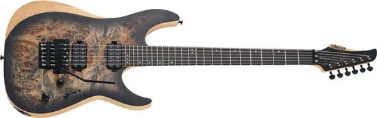 Schecter Reaper-6 FR, Floyd Rose, Charcoal Burst