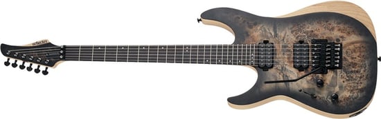 Schecter Reaper-6 FR, Floyd Rose, Charcoal Burst, Left Handed