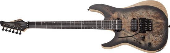 Schecter Reaper-6 FR S, Floyd Rose, Sustainiac, Charcoal Burst, Left Handed