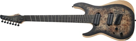 Schecter Reaper-7 MS, 7 String, Charcoal Burst, Left Handed