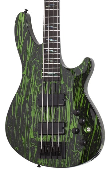 Schecter C-4 Silver Mountain Bass, Toxic Venom