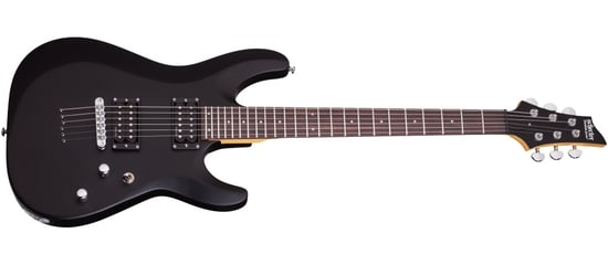 Schecter C-6 Deluxe Electric Guitar (Satin Black)