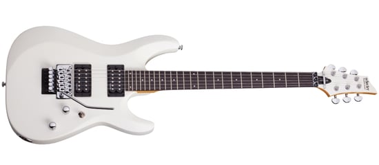 Schecter C-6 FR Deluxe Electric Guitar (Satin White)