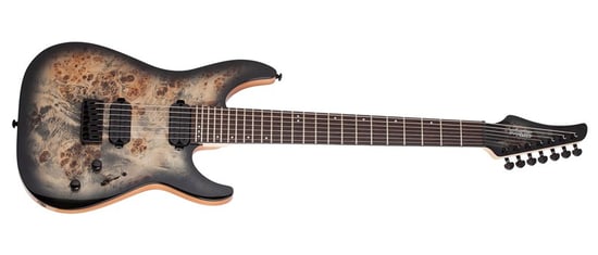 Schecter C-7 Pro, 7 String, Charcoal Burst