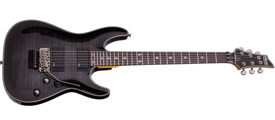 Schecter Damien Elite-6 FR Electric Guitar With Floyd Rose (Trans Black Burst)