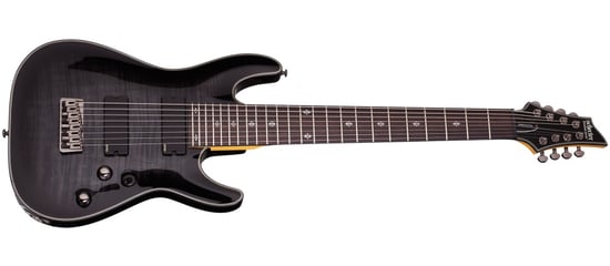 Schecter Damien Elite-8 8 String (Trans Black Burst)