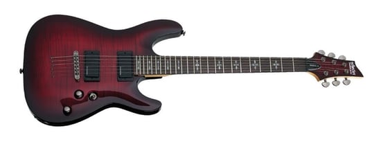 Schecter Demon-6 Electric Guitar (Crimson Red Burst)