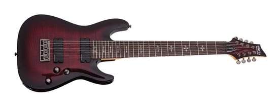 Schecter Demon-8 8 String (Crimson Red Burst)