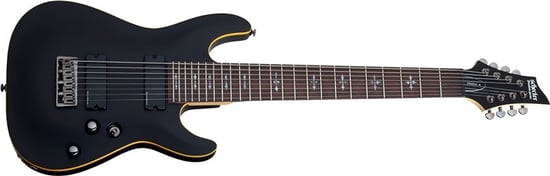 Schecter Demon-8, 8-String, Aged Black Satin