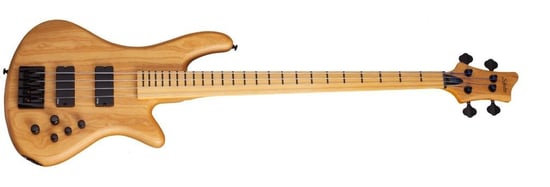 Schecter Fretless Stiletto Session-4 Bass, Aged Natural Satin