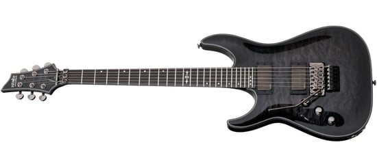 Schecter Hellraiser Hybrid C-1 FR, Floyd Rose, Trans Black Burst, Left Handed