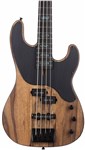 Schecter Model-T 4-String Exotic Bass, Black Limba