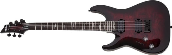 Schecter Omen Elite-6, Black Cherry Burst, Left Handed