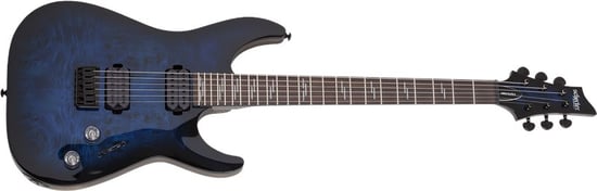 Schecter Omen Elite-6, See-Thru Blue Burst