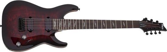 Schecter Omen Elite-7, Black Cherry Burst