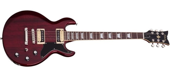 Schecter S-1 Electric Guitar (See-Thru Cherry)