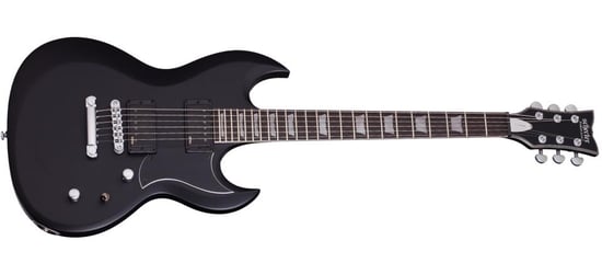 Schecter S-II Platinum Electric Guitar (Satin Black)