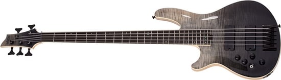 Schecter SLS Elite-5 Bass, 5 String, Black Fade Burst, Left Handed