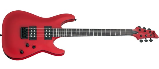 Schecter Stealth C-1 Electric Guitar (Satin Red)