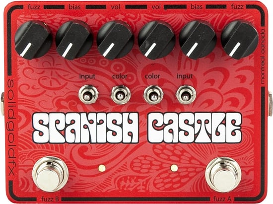 SolidGoldFX Spanish Castle Dual Fuzz Pedal